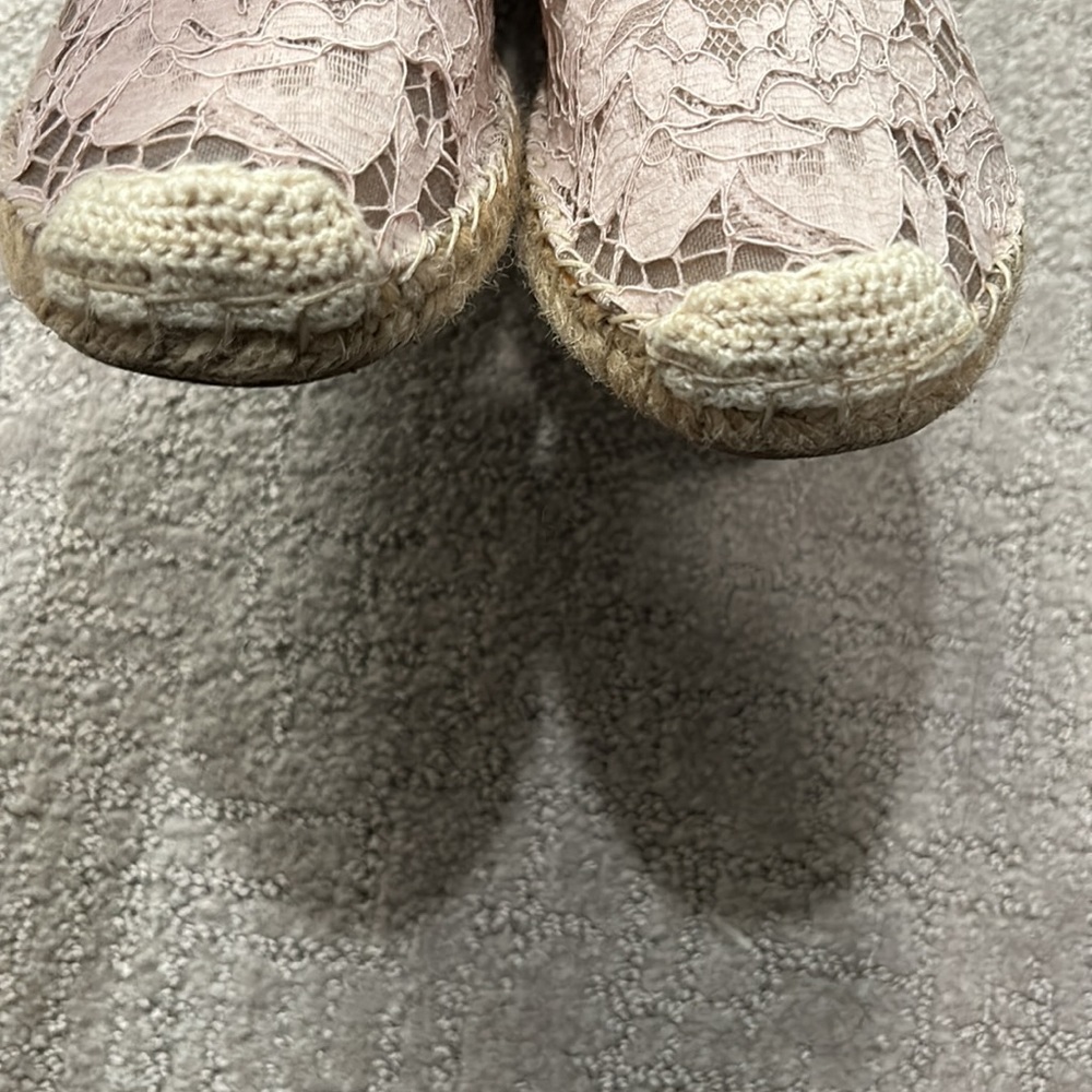 Valentino Lace Espadrilles Blush Pink - Picture 5 of 11
